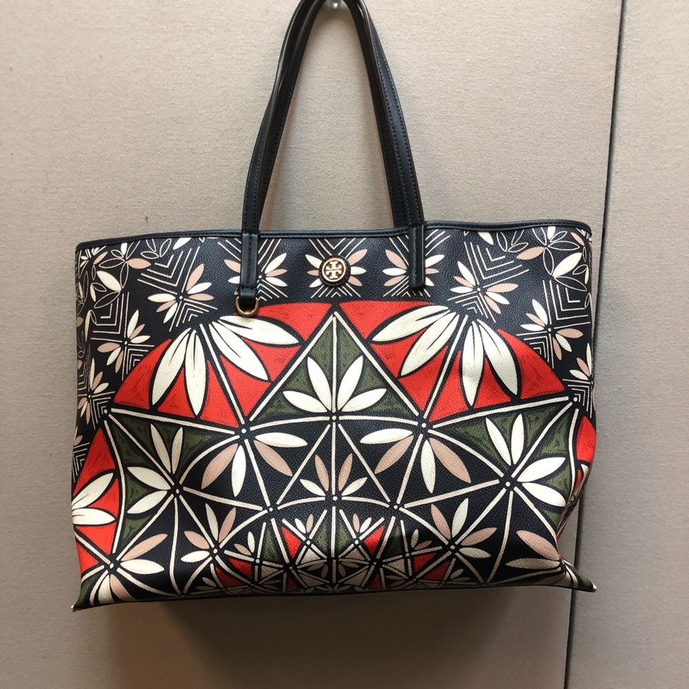 Tory Burch Large Coated Canvas Bag